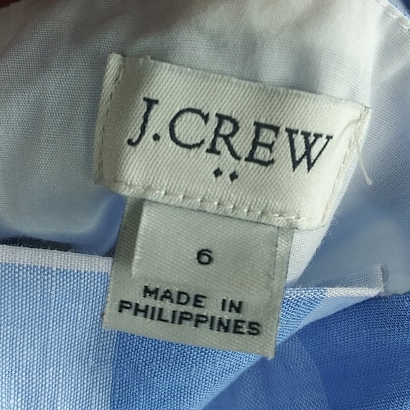 J.crew buttons front plaid dress linen summer - Picture 3 of 9